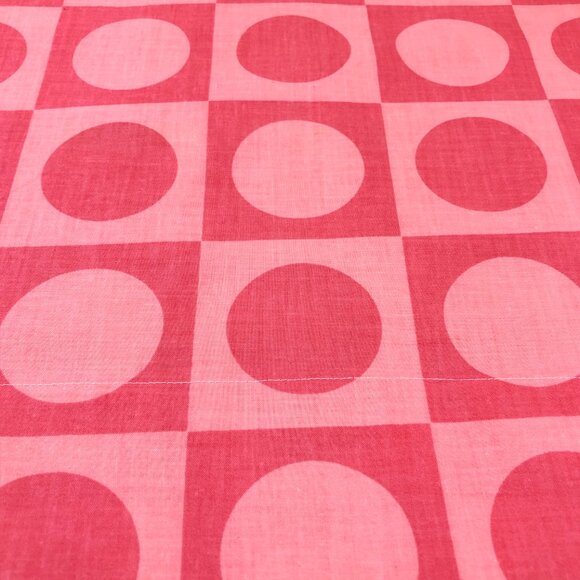 Vintage 70s Truprest CONCORD BLOCK Pink Pillowcase SINGLE: Mod Geometric Pattern - Picture 5 of 11